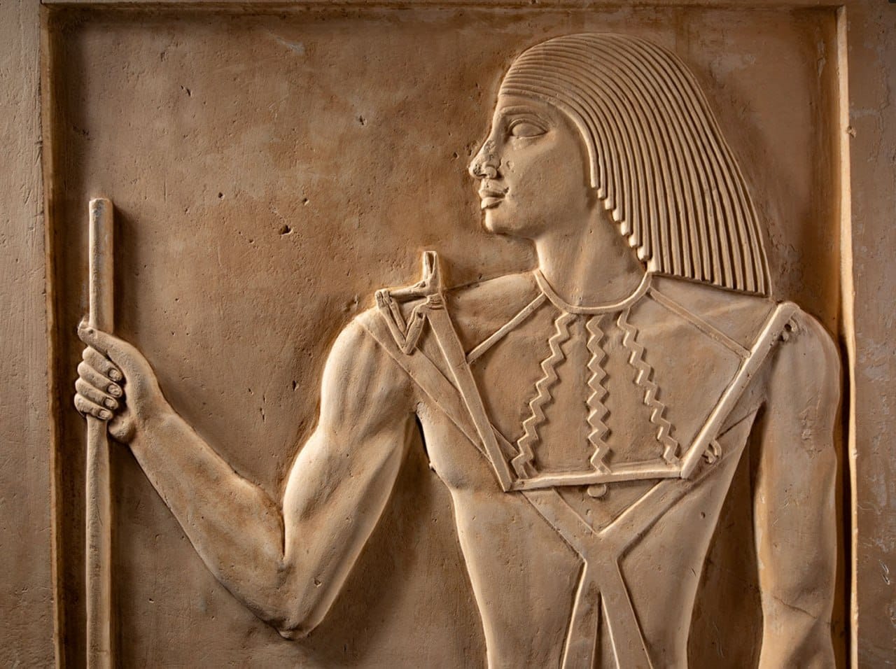 Funerary chapel of Ikhetnefer, wife of high priest Sabu, found at Saqqara, about 4,000 years old