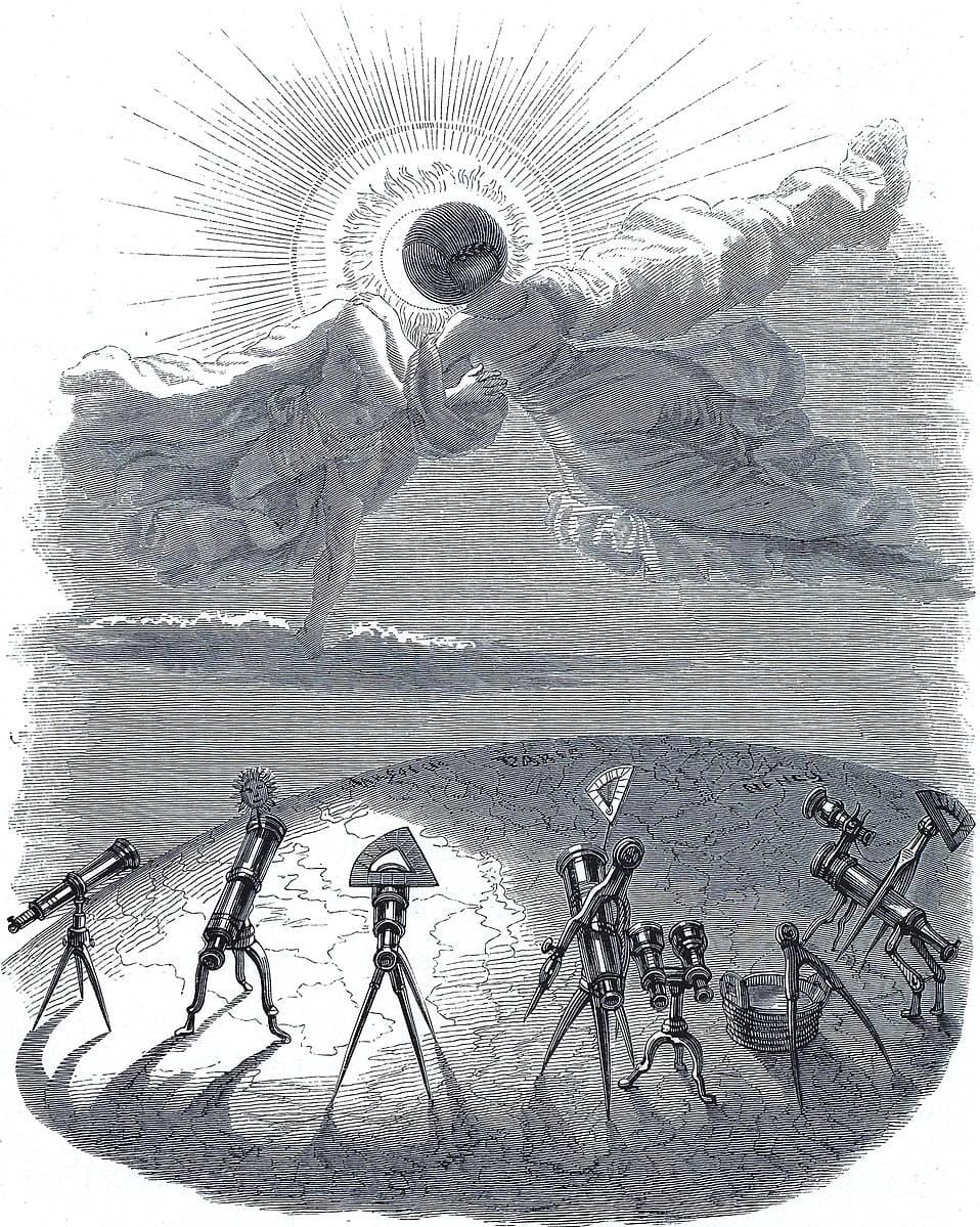 Затмение, Жан Грандвиль, 1844
