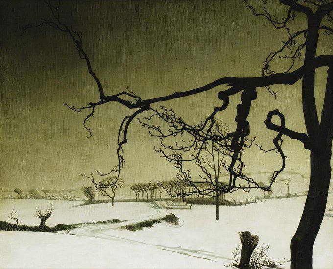 Зимний пейзаж, Валериус де Саделер, 1920
