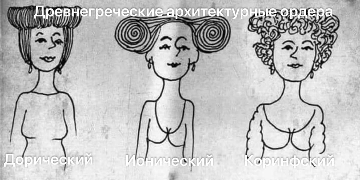 Запоминаем ордера классической архитектуры раз и навсегда: дорический, ионический и коринфский