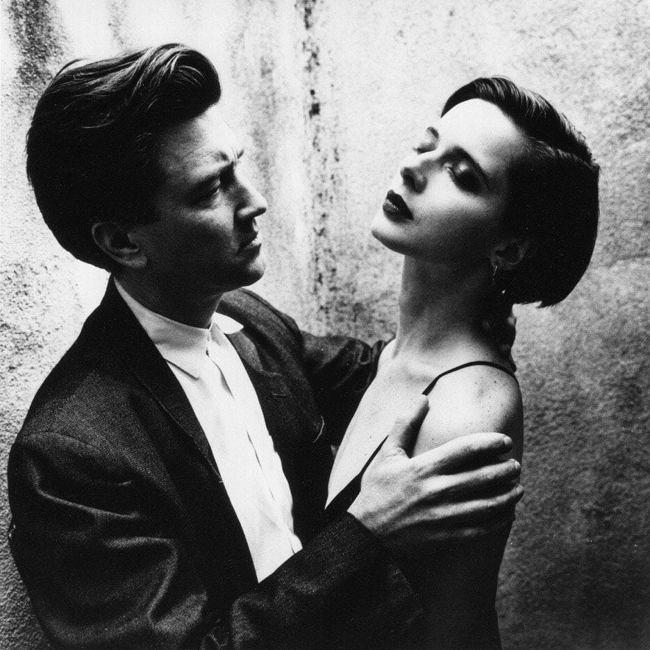 Дэвид Линч и Изабелла Росселини в объективе Хельмута Ньютона, 1988 год