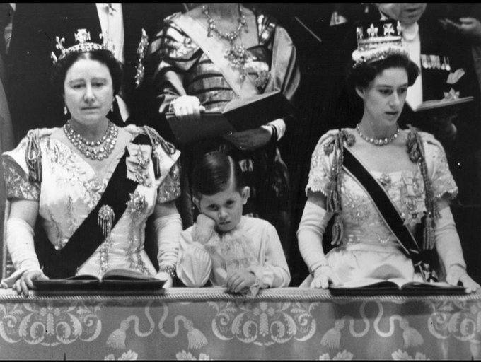 Карл III на коронации Елизаветы II в 1953 году