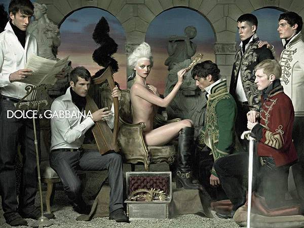 Шедевральный наполеонический кампейн Стивена Мейзела для Dolce&Gabbana FW2006, стиль Браны Вольф
