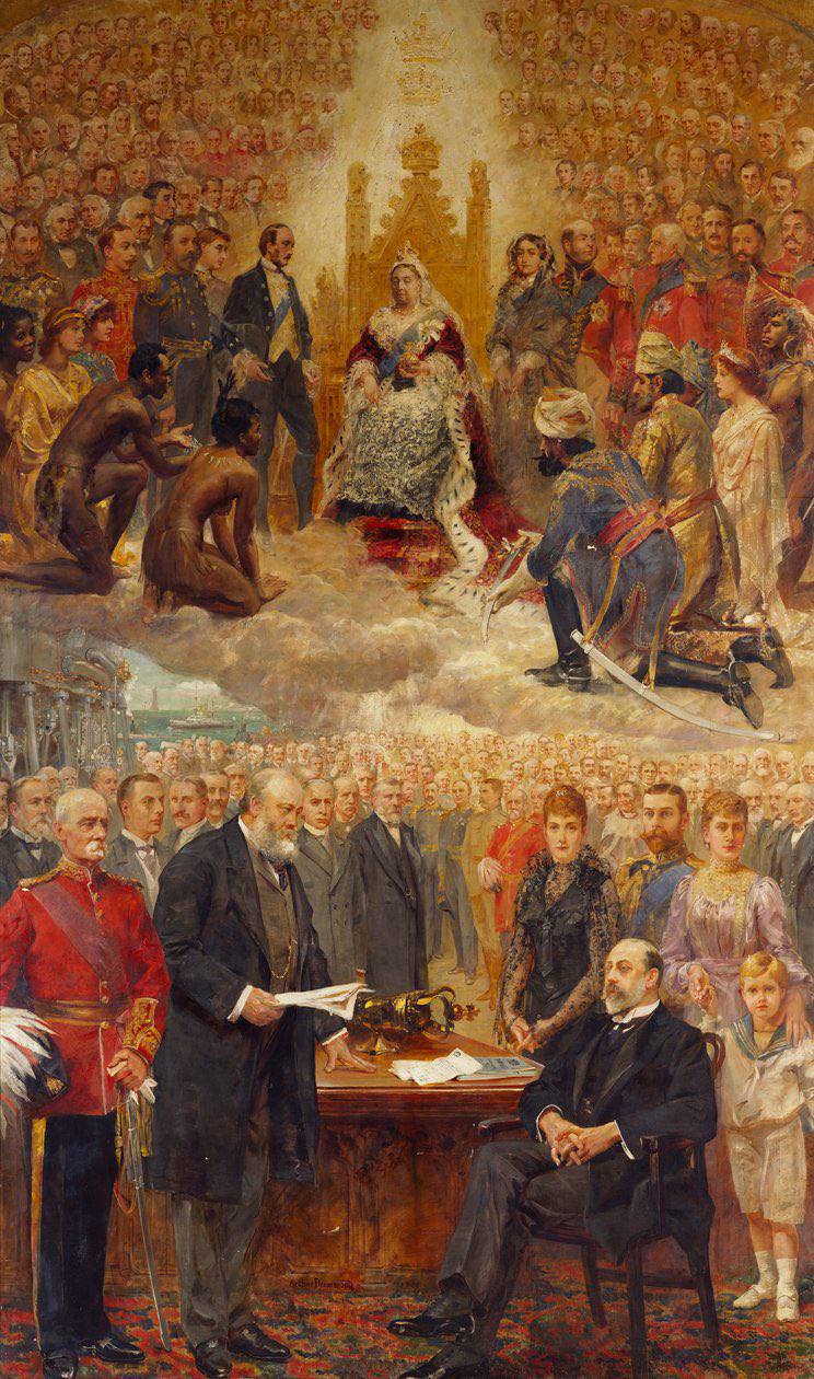 Аллегория Британской империи Артура Драммонда, 1901 год