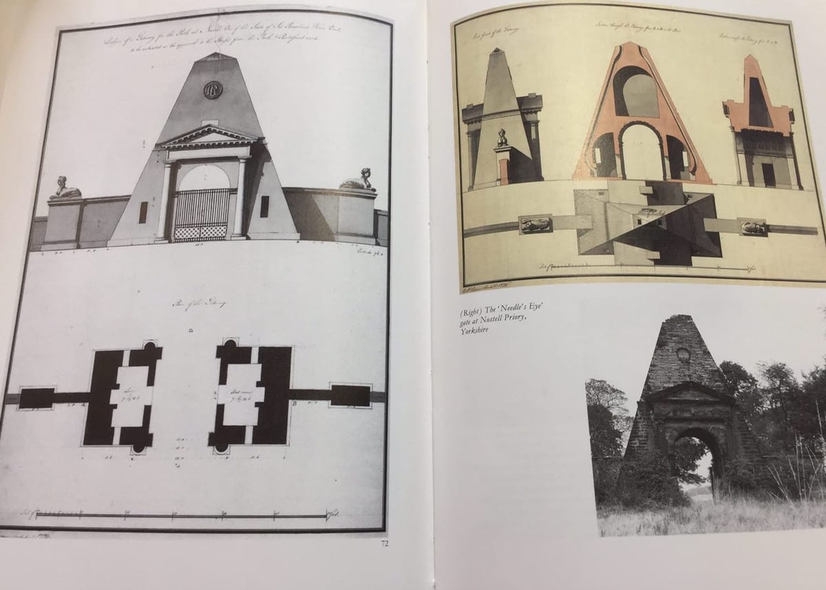 Масонские ворота с секретом из книги An English Arcadia 1600-1990