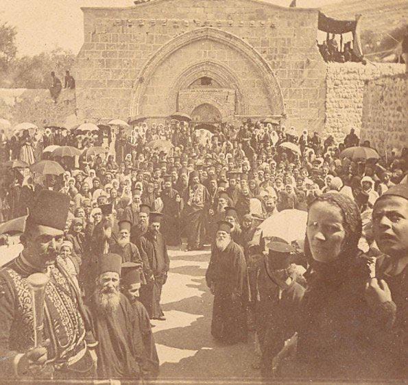 Православные христиане в Палестине в 1900 году