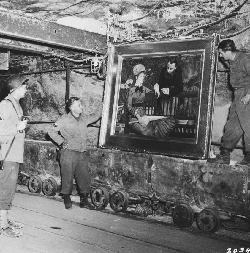 Зимний сад» Мане, купленный Берлином в 1896 году и хранившийся в соляной шахте