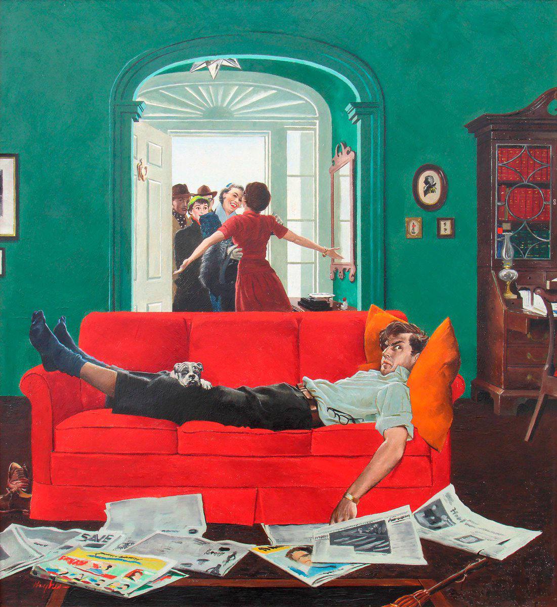 Воскресные гости, Джордж Хьюз, 1953 год