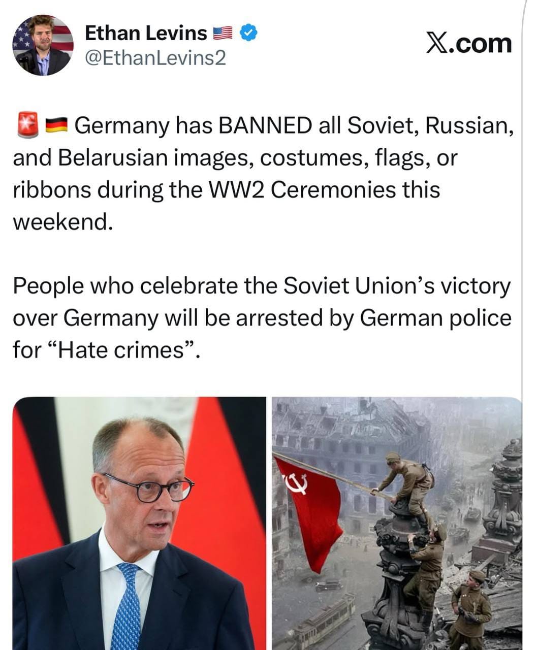 К годовщине окончания Второй мировой войны в Германии введены ограничения на демонстрацию советской, российской и белорусской символики у ряда мемориалов