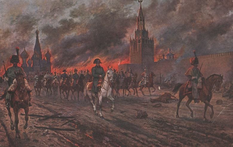 Московский пожар 1812 года, русский художник польского происхождения Виктор Мазуровский