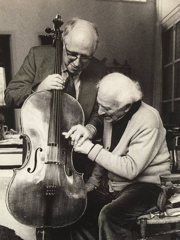 Мстислав Ростропович (1927-2007) и Марк Шагал (1887-1985)