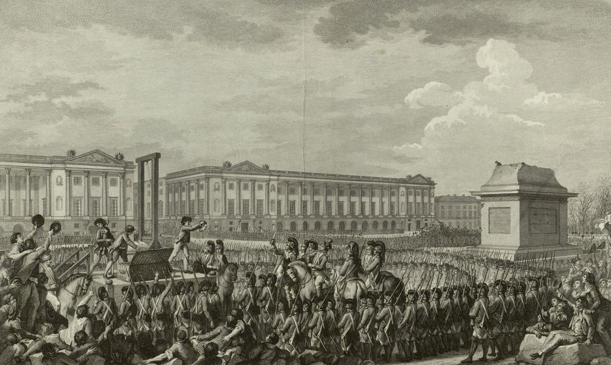 Казнь Людовика XVI на гильотине 21 января 1793 года и вопрос о его вине