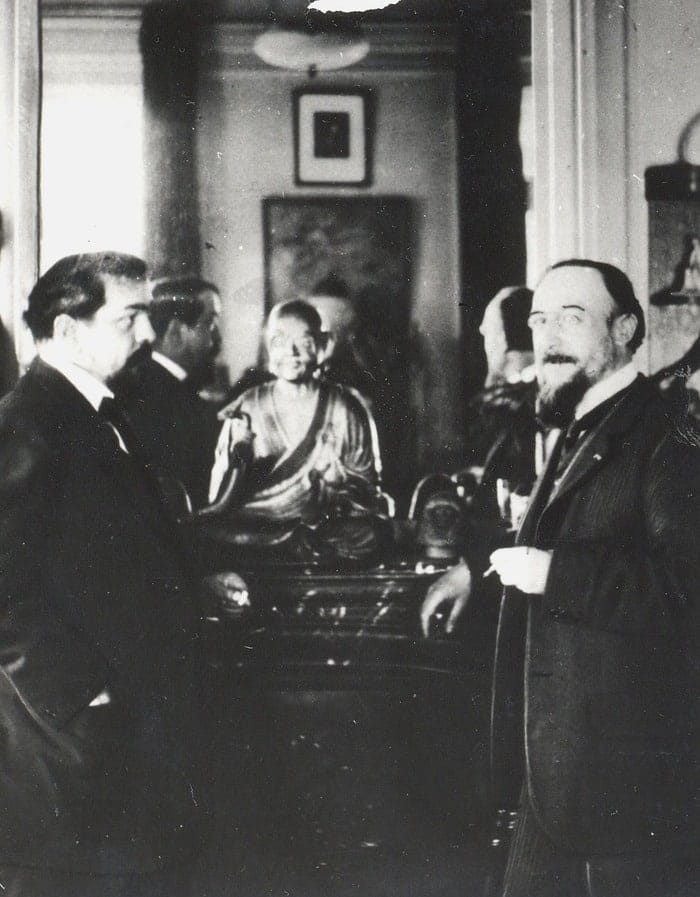 Сати, Дебюсси и Стравинский на ужине в квартире Дебюсси в июне 1910 года