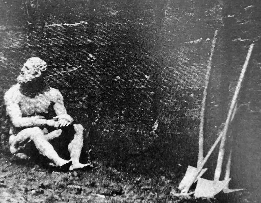 Фотографии раскопок Боксера из Терм на Квиринальском холме в Риме в 1885 году