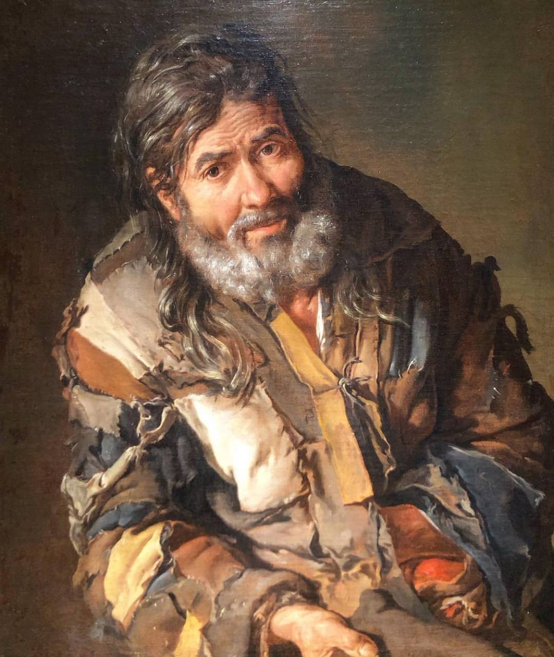 «Нищий» Джакомо Черути (1698-1767) носит винтажный Комдегарсон 2000 года