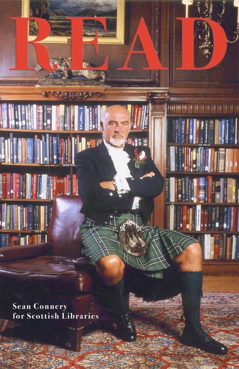 Шон Коннери для журнала Scottish Libraries