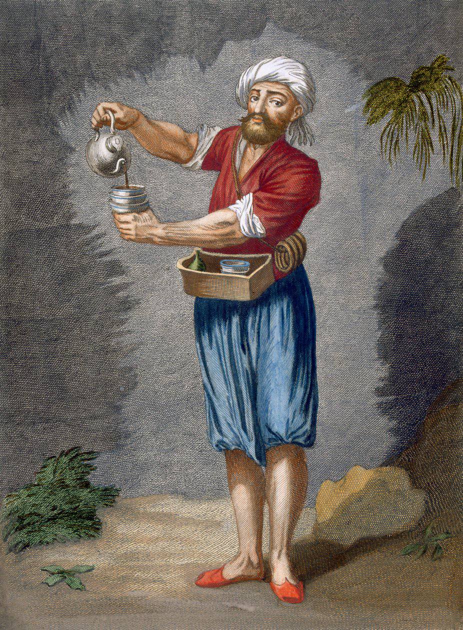 Уличная кофейня, 1714 год