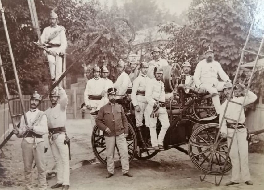 Фотография пожарных, конец XIX в