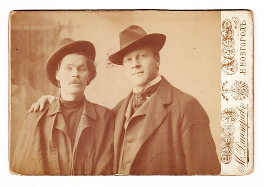 Кабинетный портрет Федора Шаляпина с Максимом Горьким, 1900-е