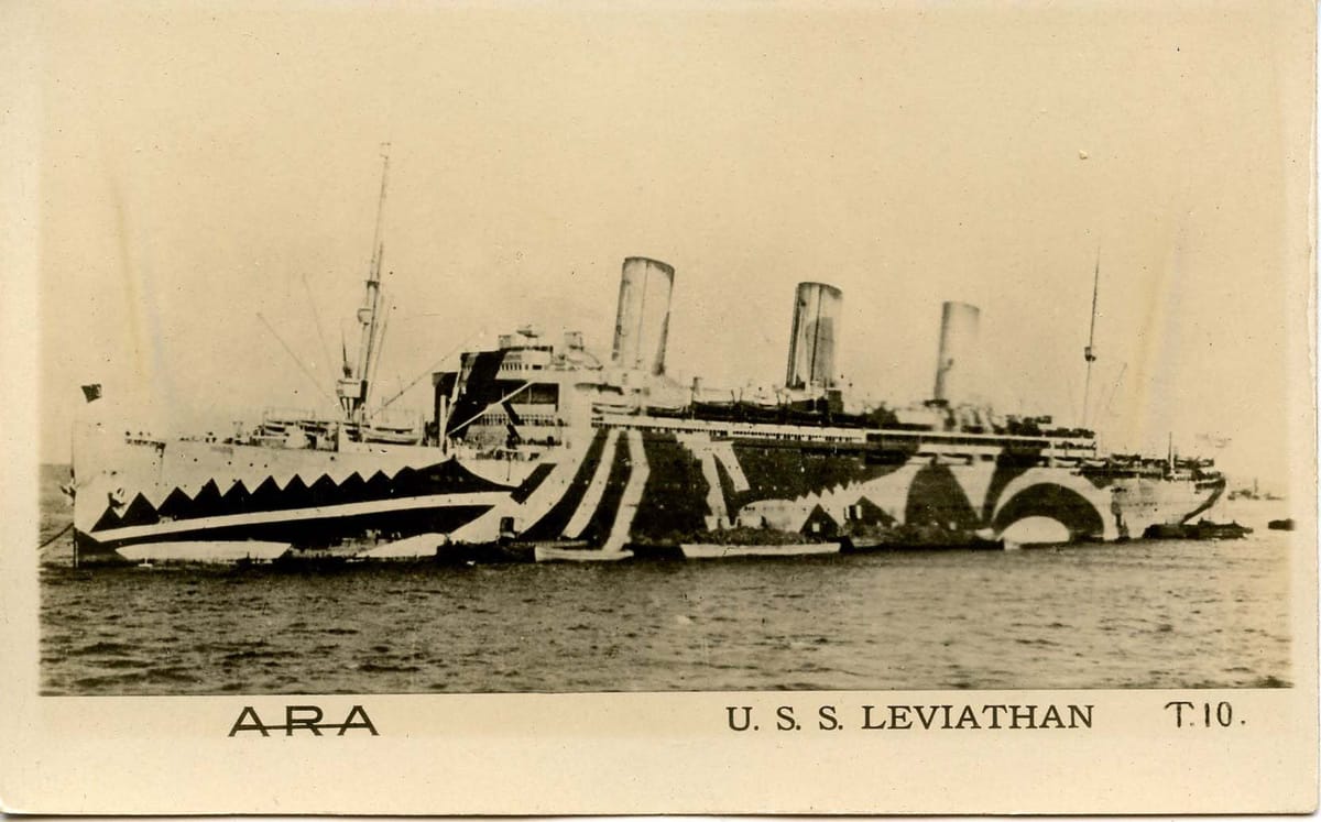 Военный лайнер «Левиафан», США, 1918