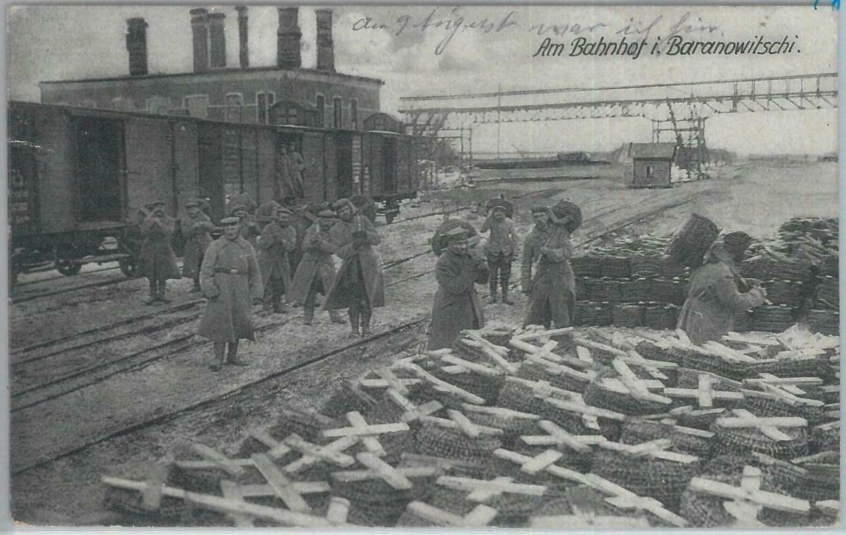 Ж/д станция, Барановичи, Беларусь, 1916-1917