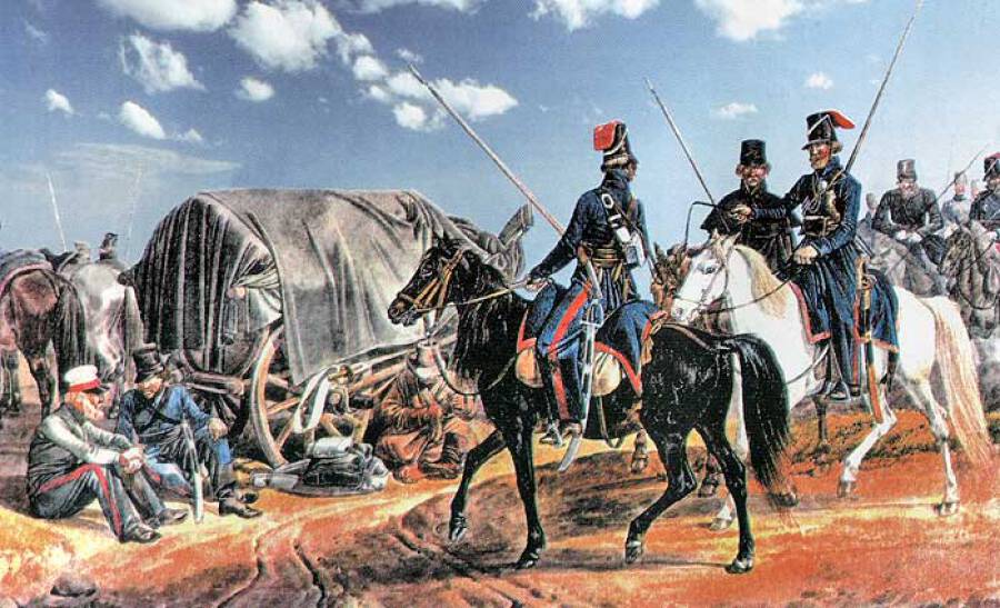 225 лет назад, 12 января 1801 года, император Павел I отдал приказ атаману донского казачьего войска Василию Орлову-Денисову выступить в дальний поход - через Оренбург в Индию