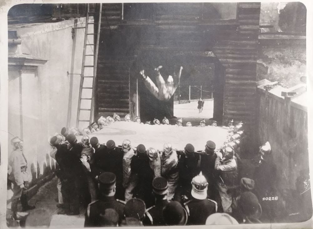 Учения пожарных в Вильно, 1920-е гг