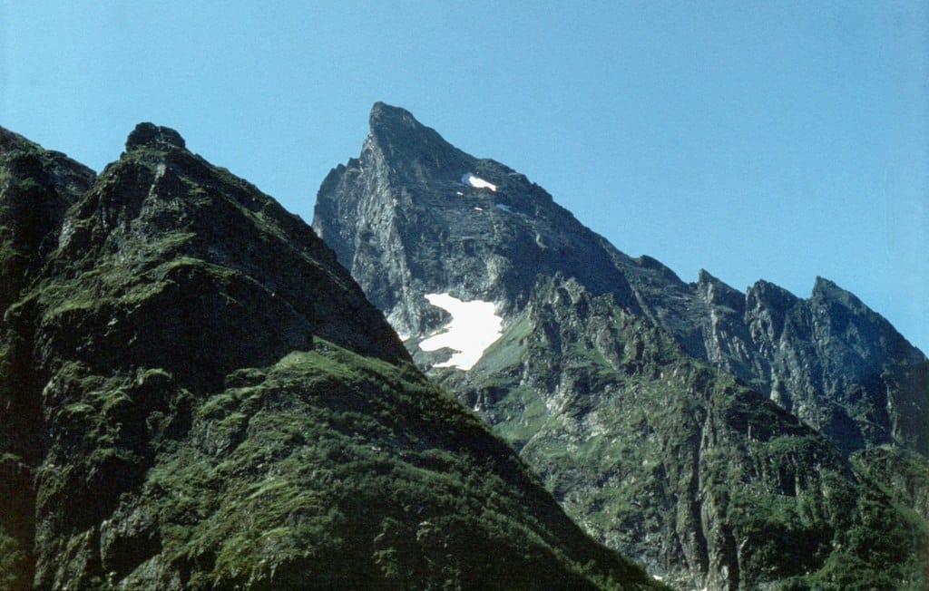 Пик Ине Главного Кавказского хребта, Карачаево-Черкесская АО, 1985 год
