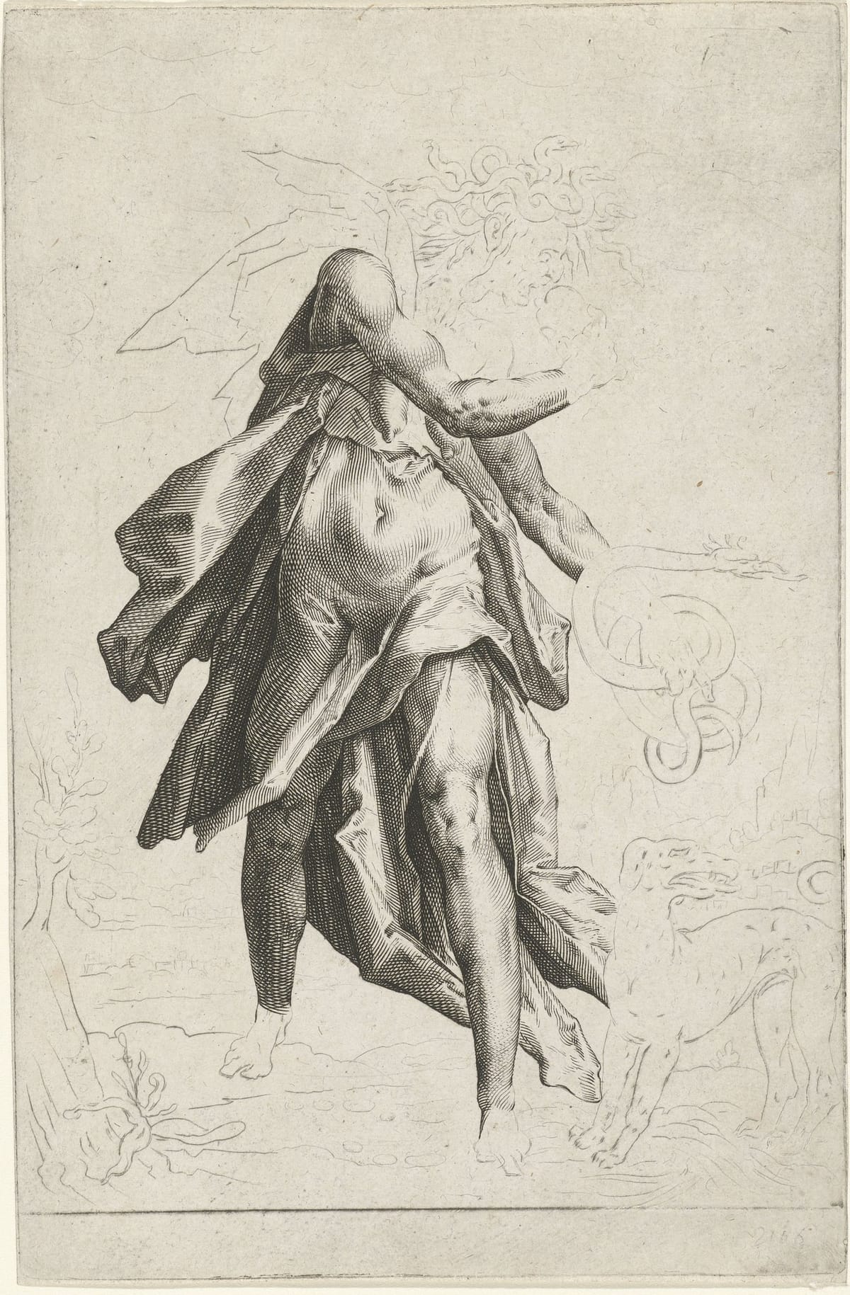 Зависть, Джейкоб Матем по рисунку Хендрика Гольциуса, 1585-1589