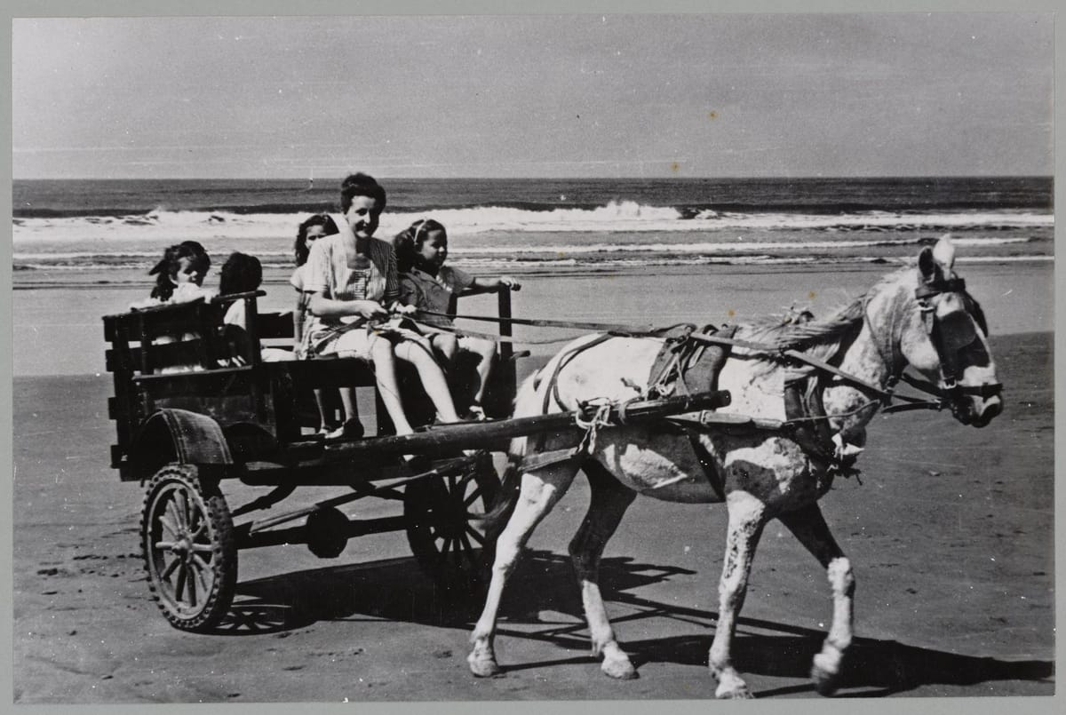 Поездка в тележке с видом на океан, Никарагуа, 1960