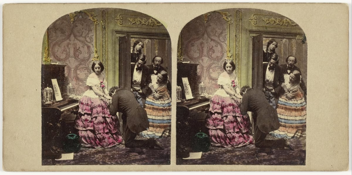 Признание в любви, Лондон, 1850-1864
