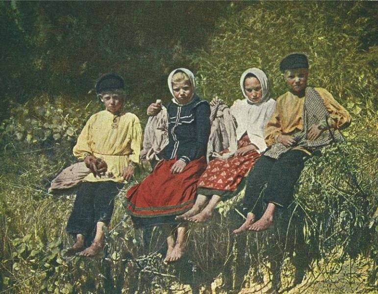 Сергей Прокудин-Горский, Крестьянские дети, 1905