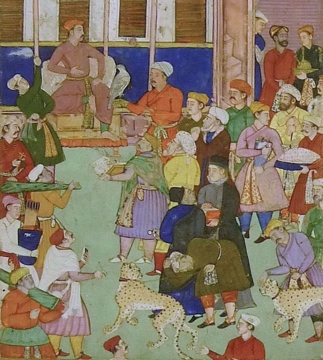 Внуки Акбара Великого на пасхальной мессе в 1611 году