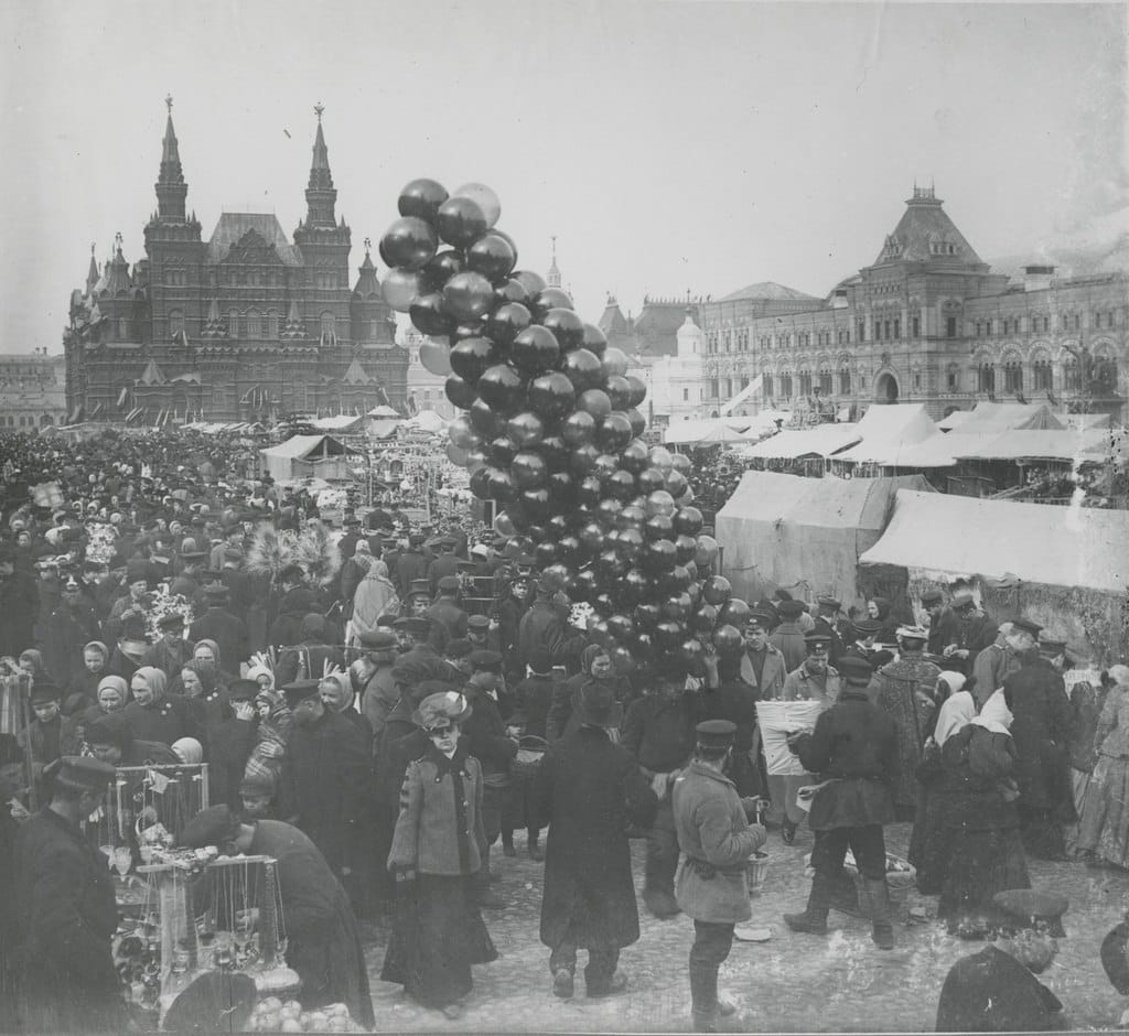 Вербная суббота на Красной площади, 1896