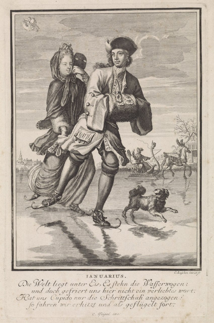 Январь, Каспар Луйкен, Нидерланды, 1698 - 1702