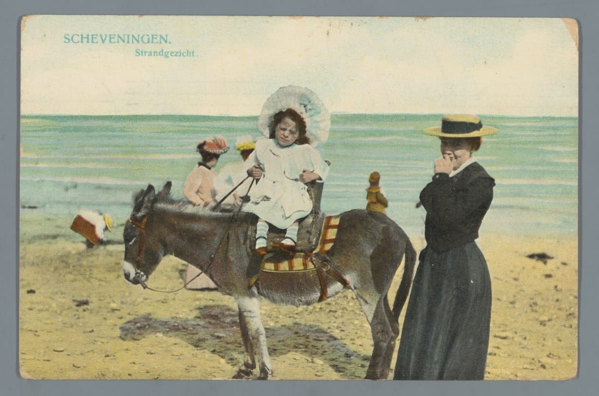 Схевенинген пляж, морской курорт в Нидерландах, 1909