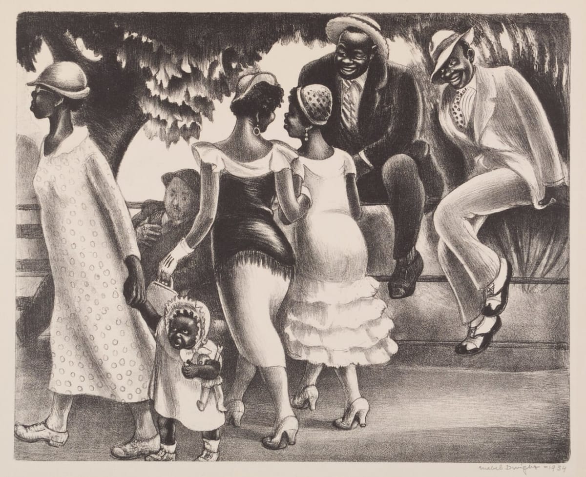 Мейбл Дуайт (1875-1955) - американская художница, чьи сатирические литографии изображали сцены из обычной жизни