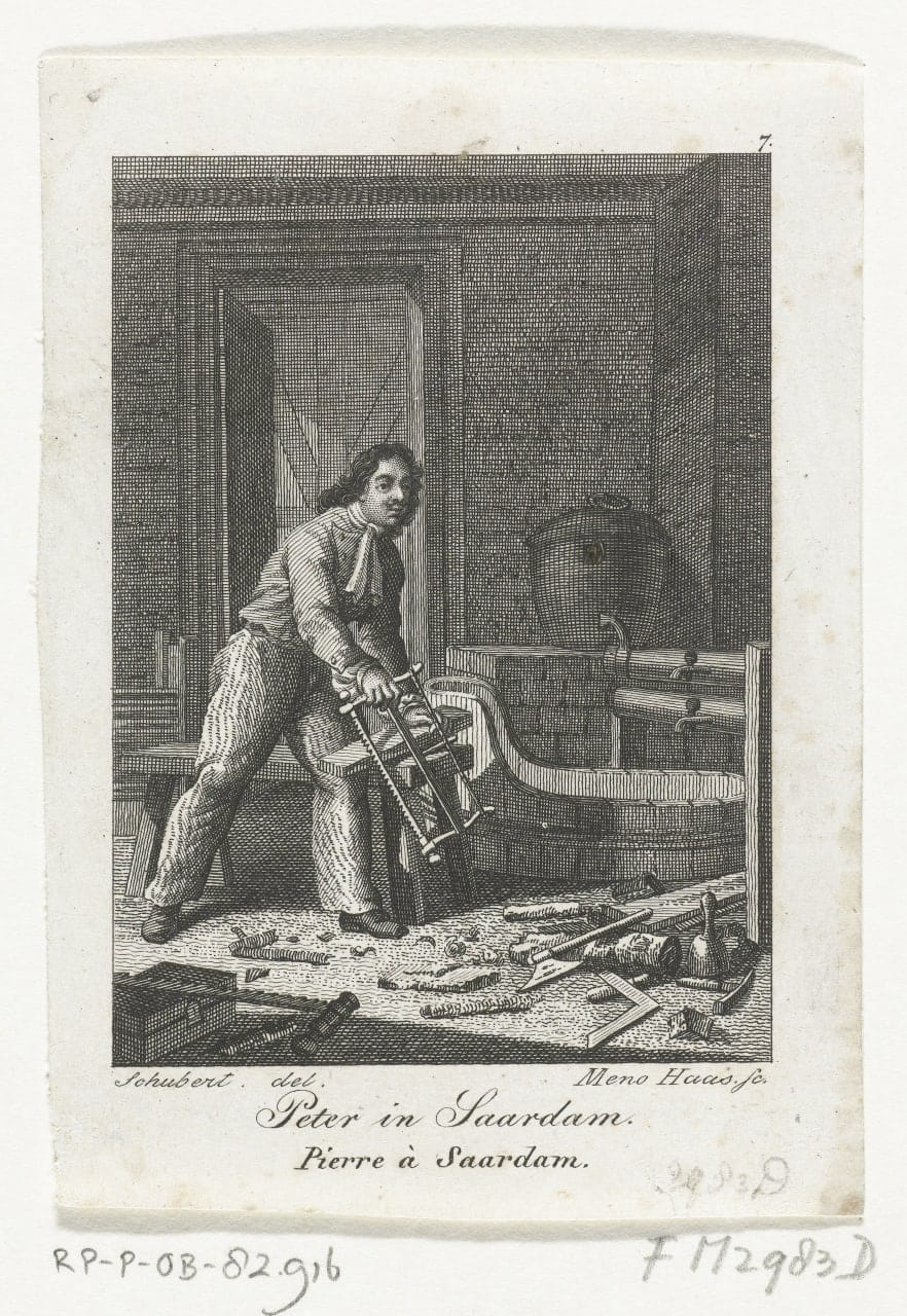 Петр Великий в Зандаме, Нидерланды, 1697