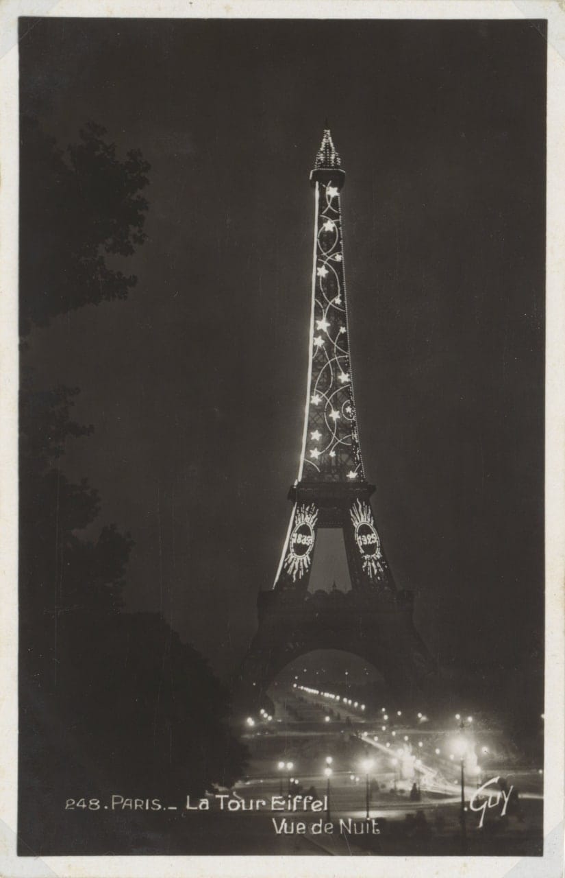 Эйфелева башня ночью, 1925