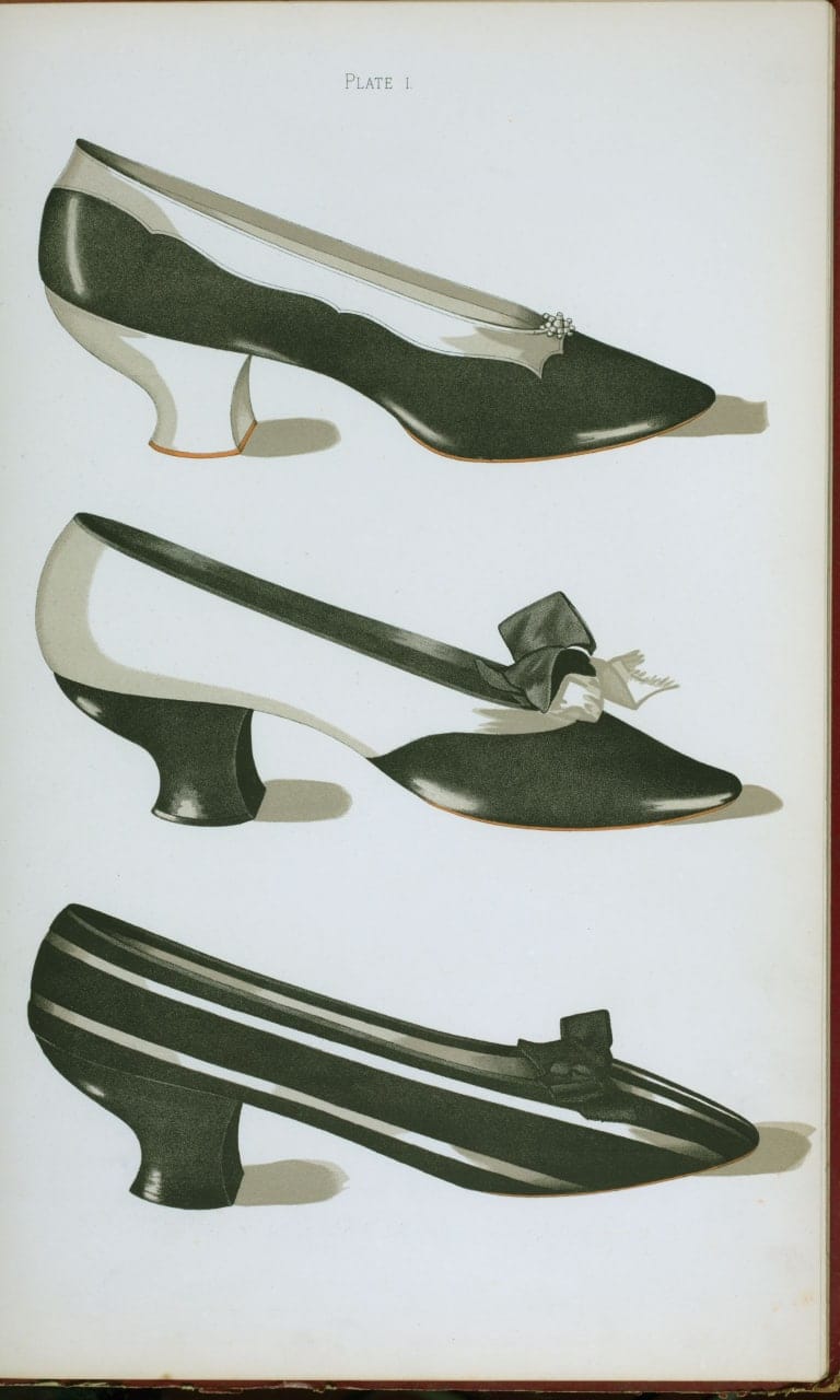 Женские туфли XIX века, Эдинбург, 1900