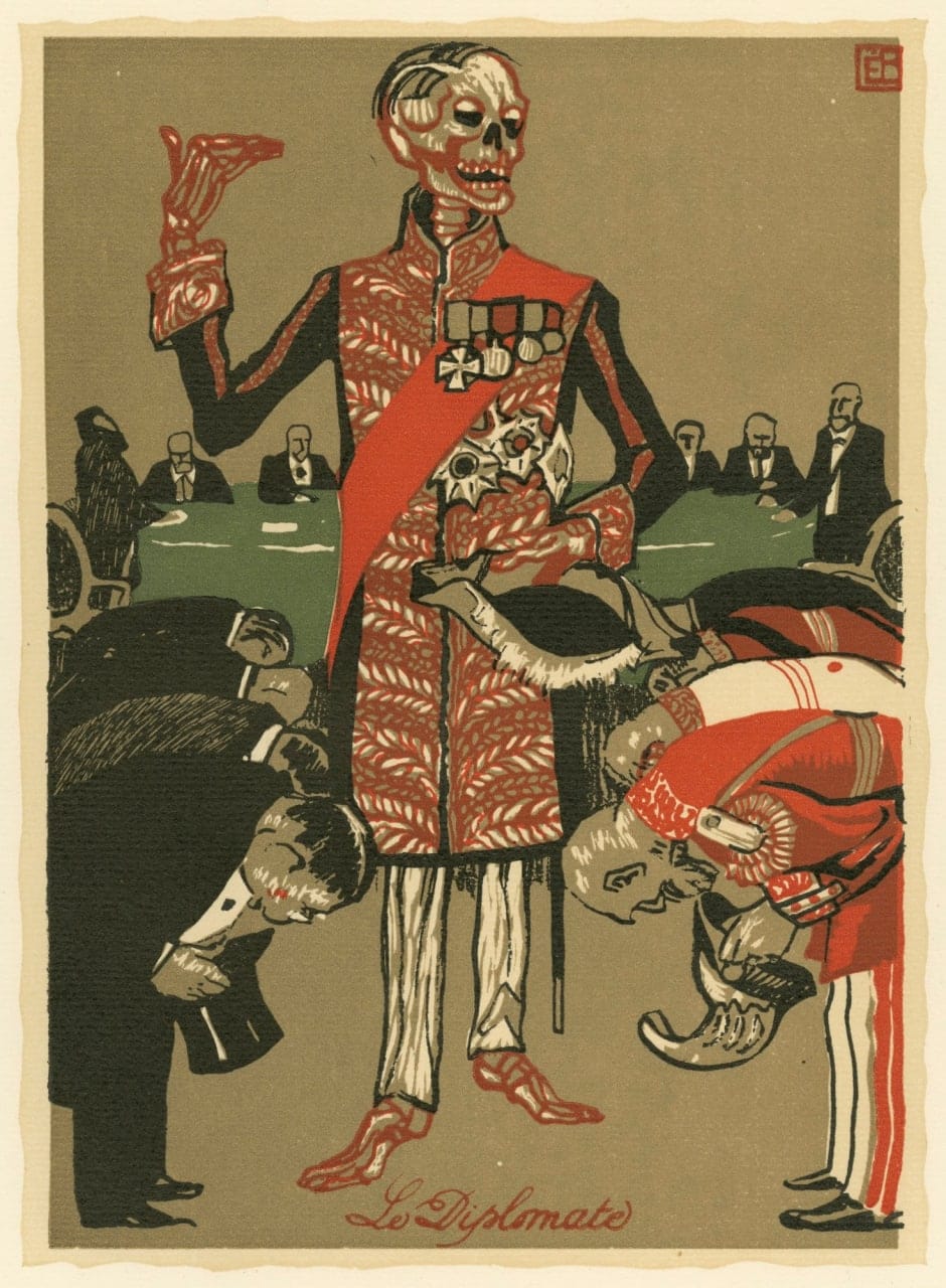 Танец смерти, гравюры Эдмона Билле, 1919