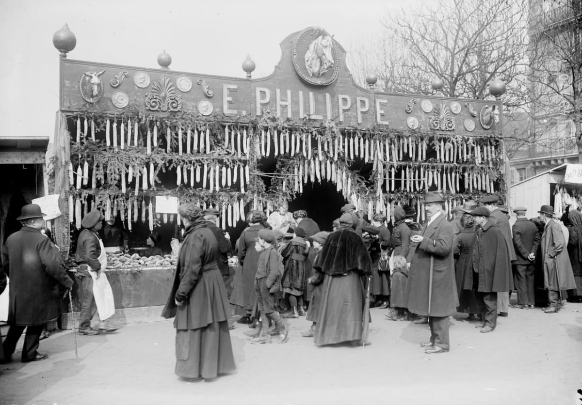 Ярмарка ветчины в Париже 1917 года