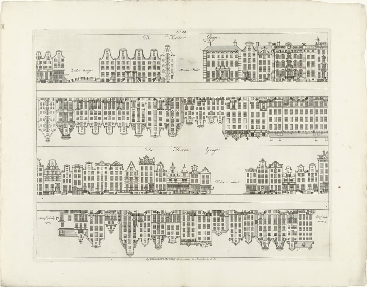 Фасады домов, Амстердам, 1768-1771