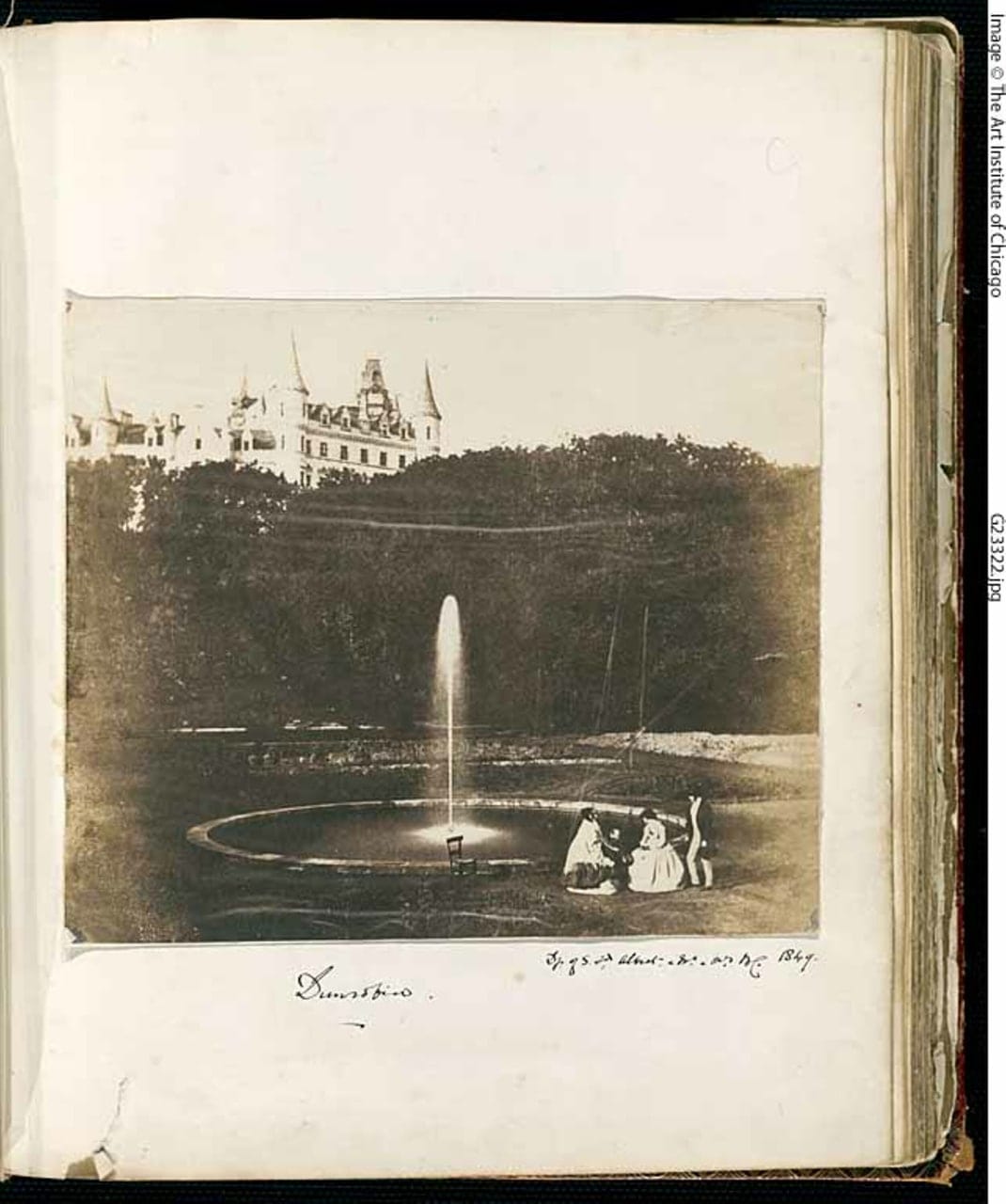 Замок Данробин, Шотландия, 1849