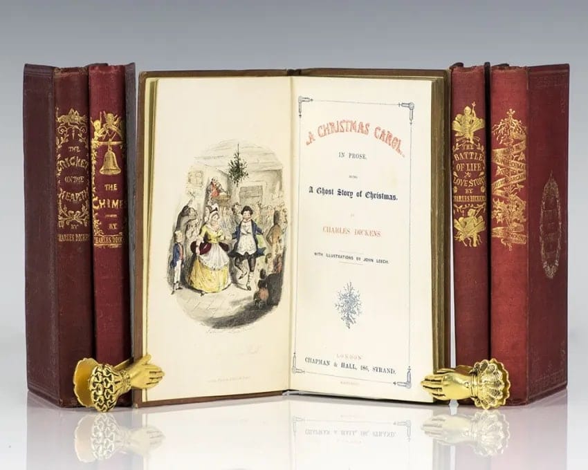 Первое издание Рождественской песни Чарльза Диккенса, 1843