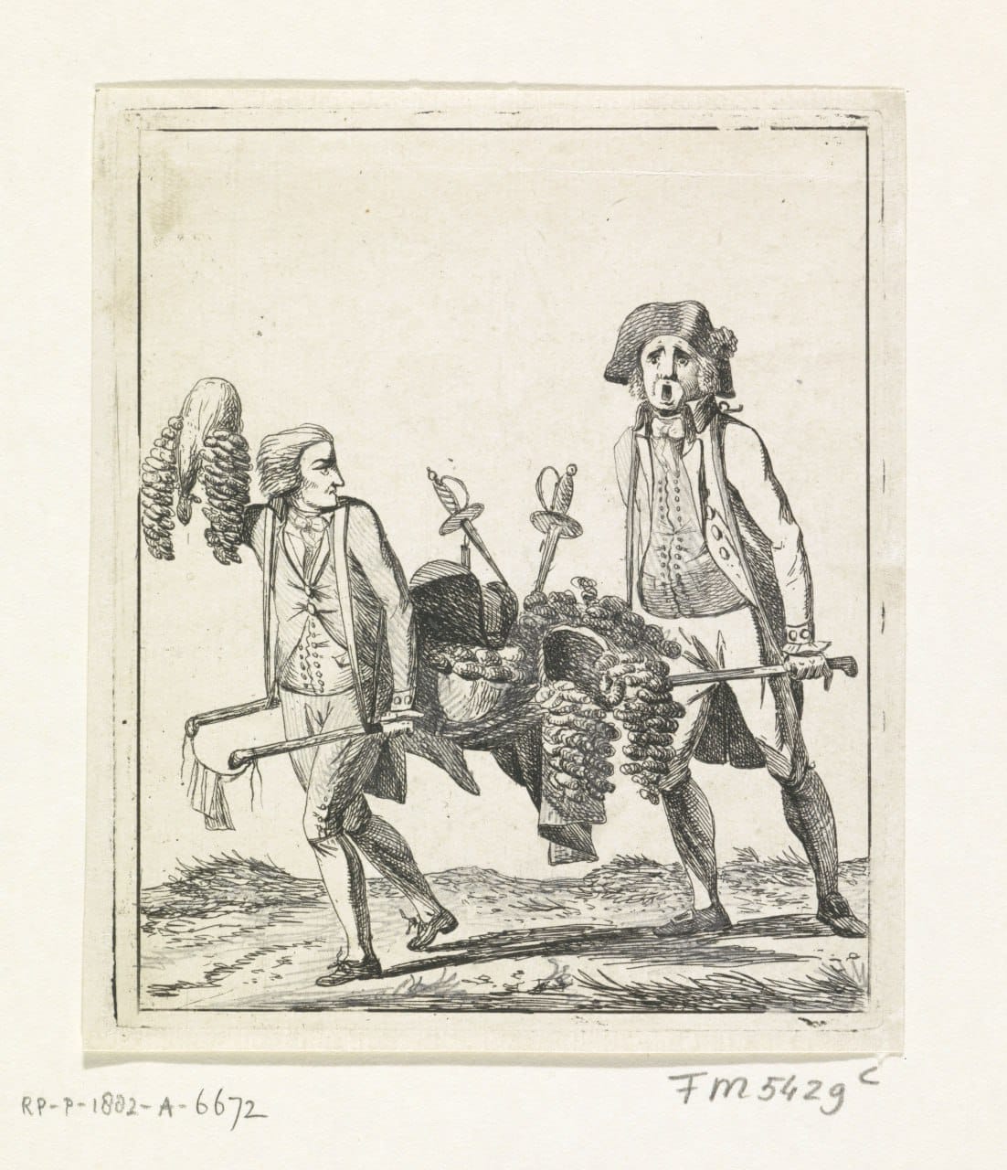 Карикатура на аристократию, Нидерланды, 1795