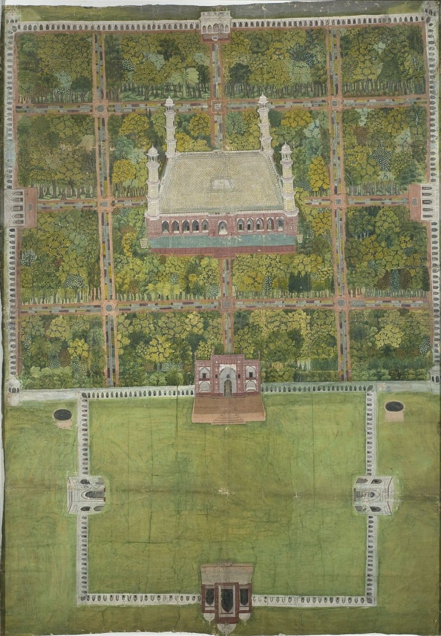 Мавзолей императора Великих моголов Джахангира (1569-1627), примерно одни и те же годы строительства, что и у Версаля