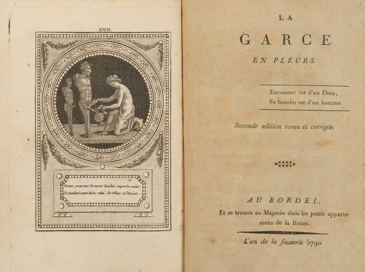 Эротический памфлет 1790 года