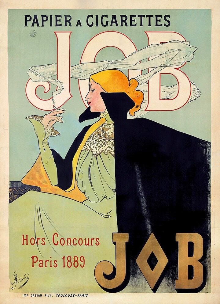 Эстетика курения эпохи модерна Жэн Атше, 1889 год