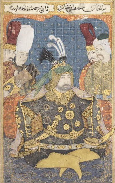 Портрет султана Османской империи Мустафы II (1664-1703) работы известного османского художника Левини